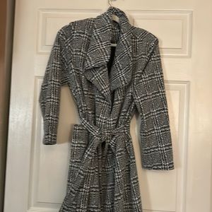 Shine star coat with belt
